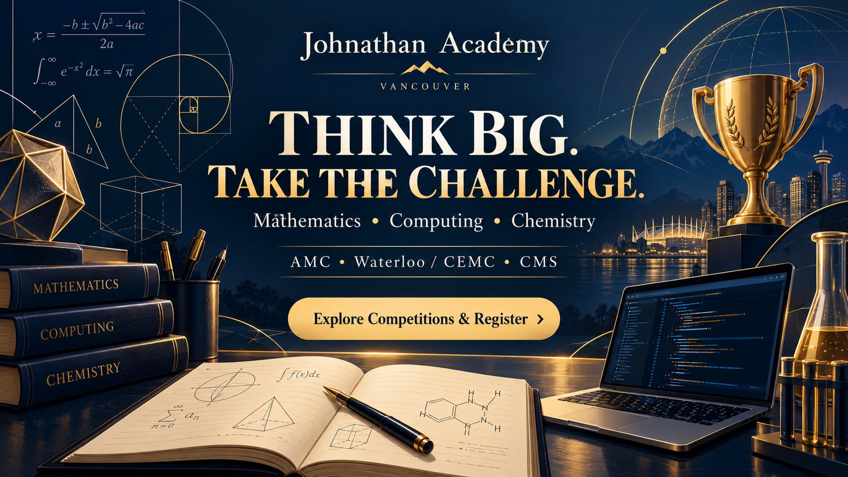 Think Big. Take the Challenge: Academic Competitions at Johnathan Academy
